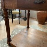 Oak draper table 2 drawers