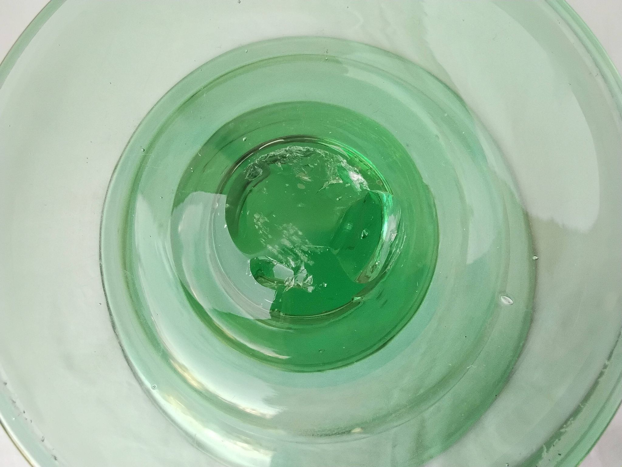 Glass coupe on a stand