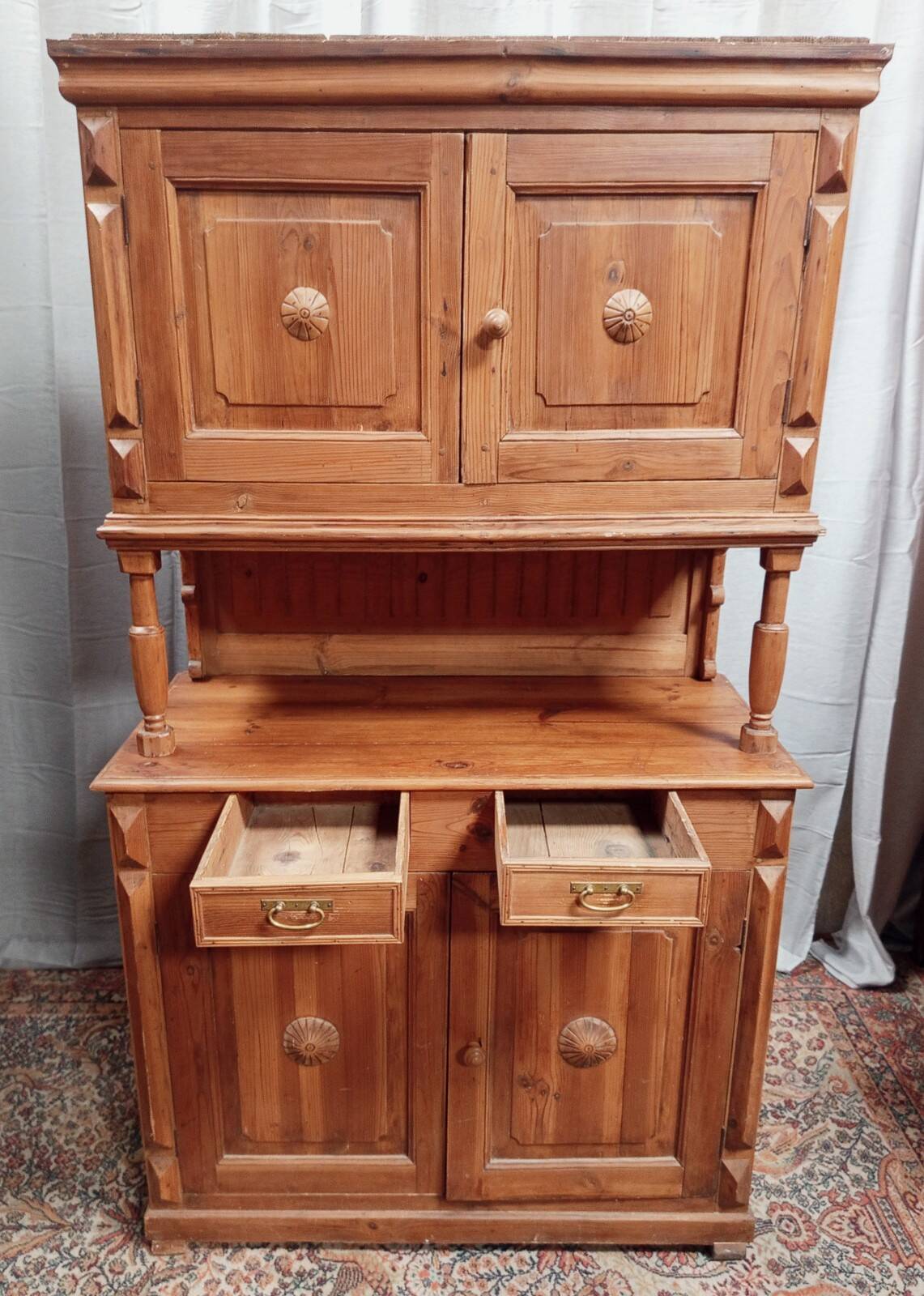 19th-century Savoyard pine buffet