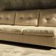 Three-seater canapé in mottled wool by Eddie Harlis - International Furniture