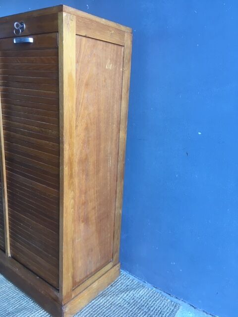 Notary cabinet binder double curtains