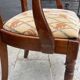 Fauteuil de bureau ancien en merisier et tissu