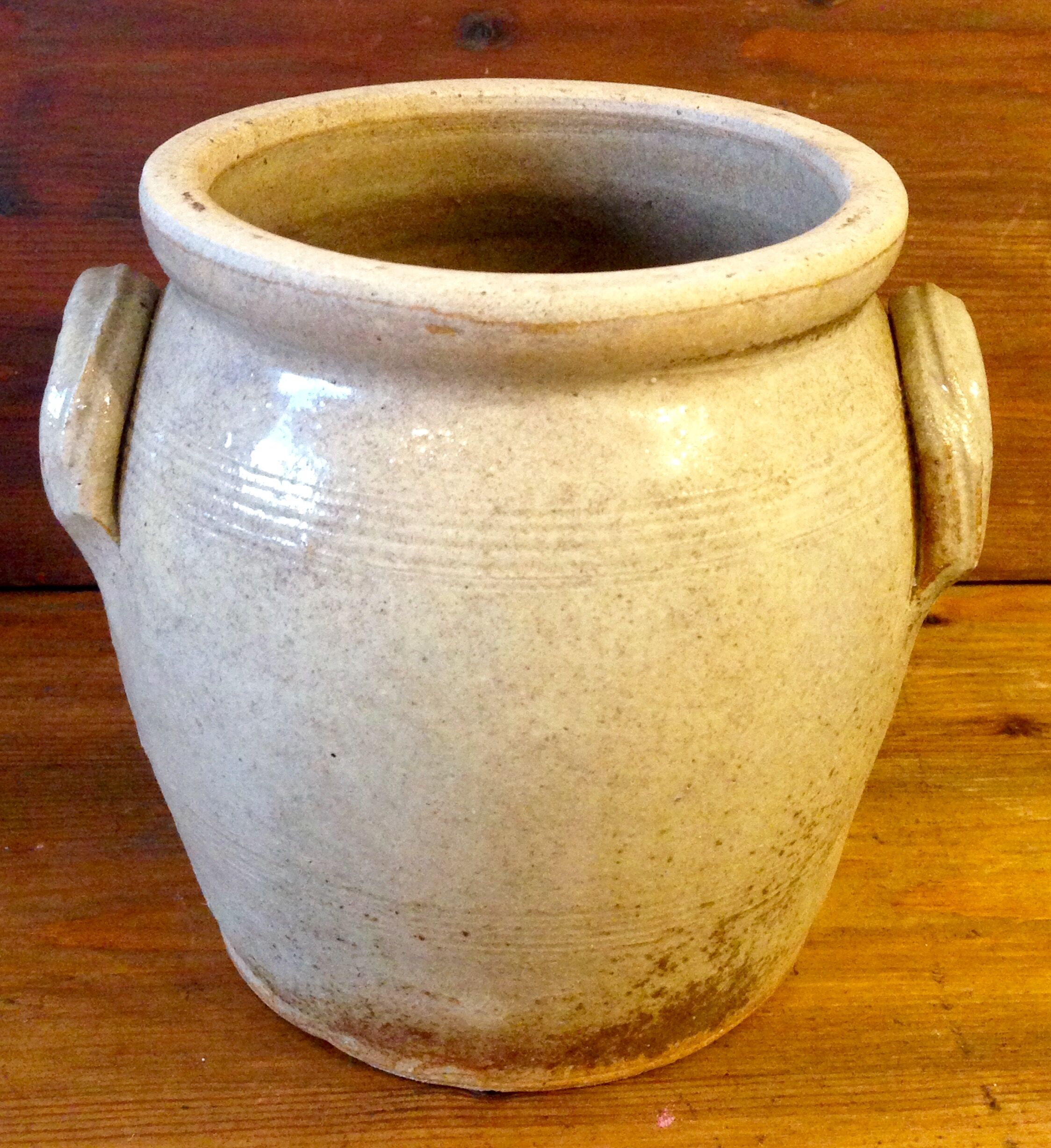 Old enameled stoneware