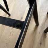 Set of 4 solid beech stools