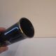 Black ceramic soliflore decorated with tulips - 1960s-1970s
