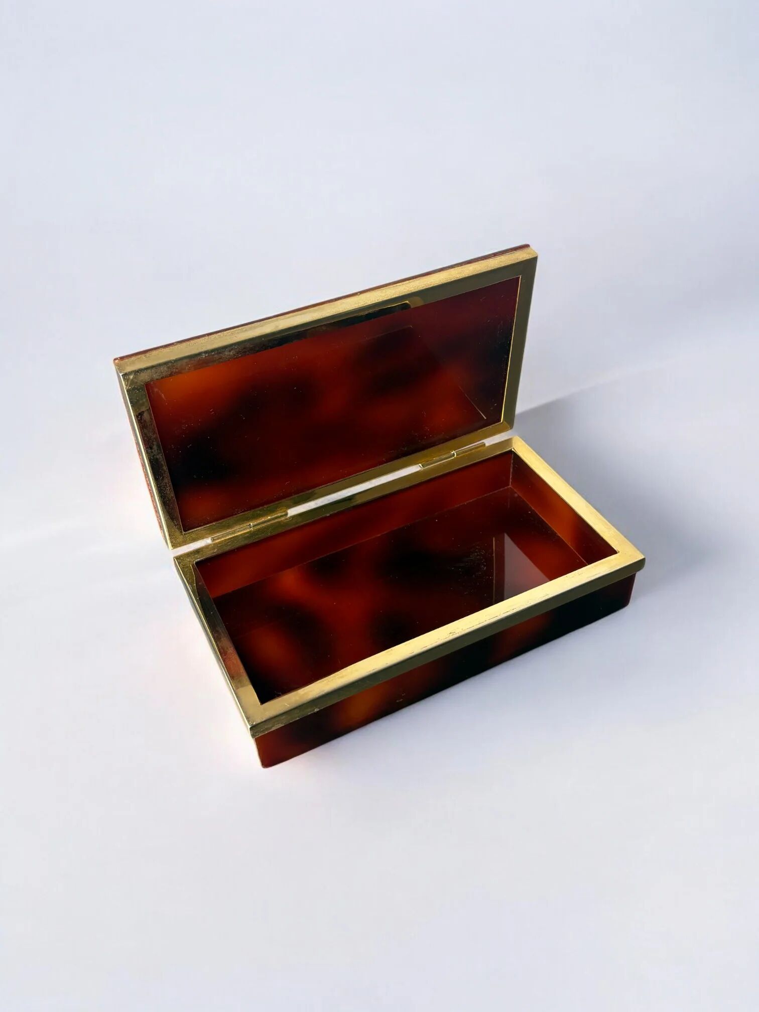 Faux tortoise shell Dior vanity box, Italy, 1970s