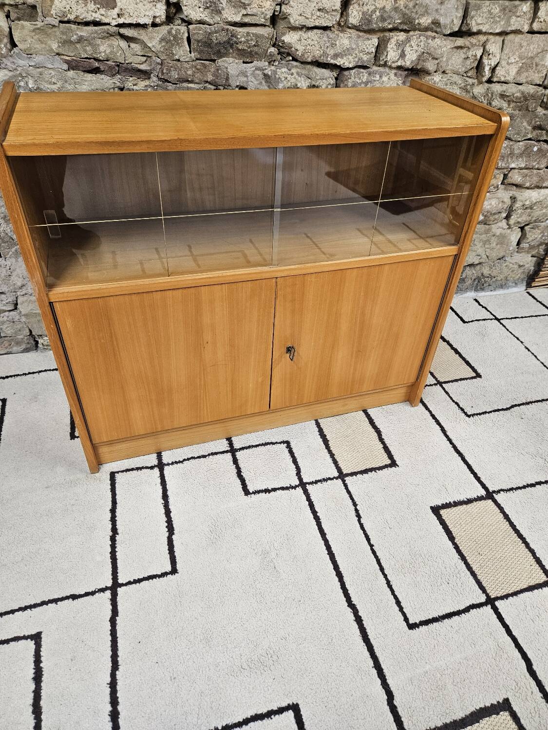 Small vintage display cabinet from the 1970s