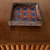 Mid-century space age ceramic ashtray, Aldo Londi Bitossi Italy 1970s