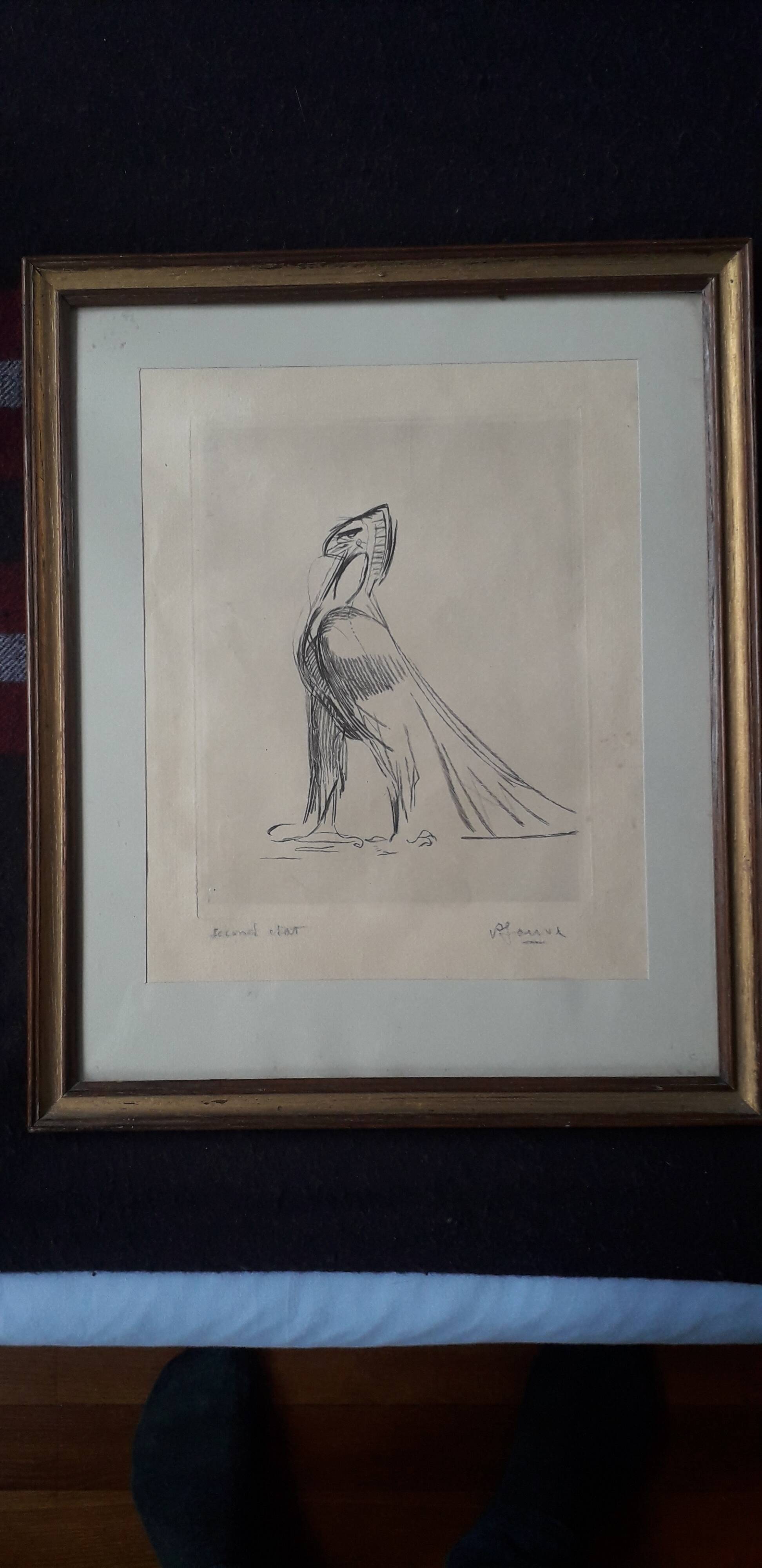 Old animal painting by Paul Jouve