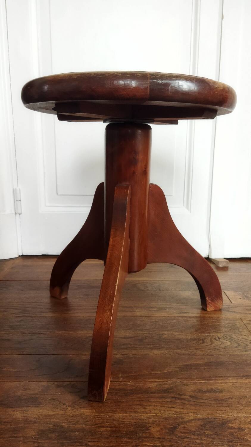 Vintage piano stool