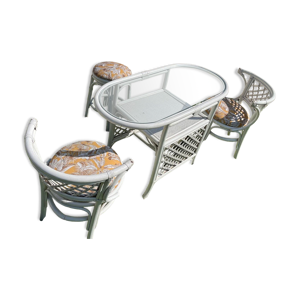 Salon de jardin en rotin