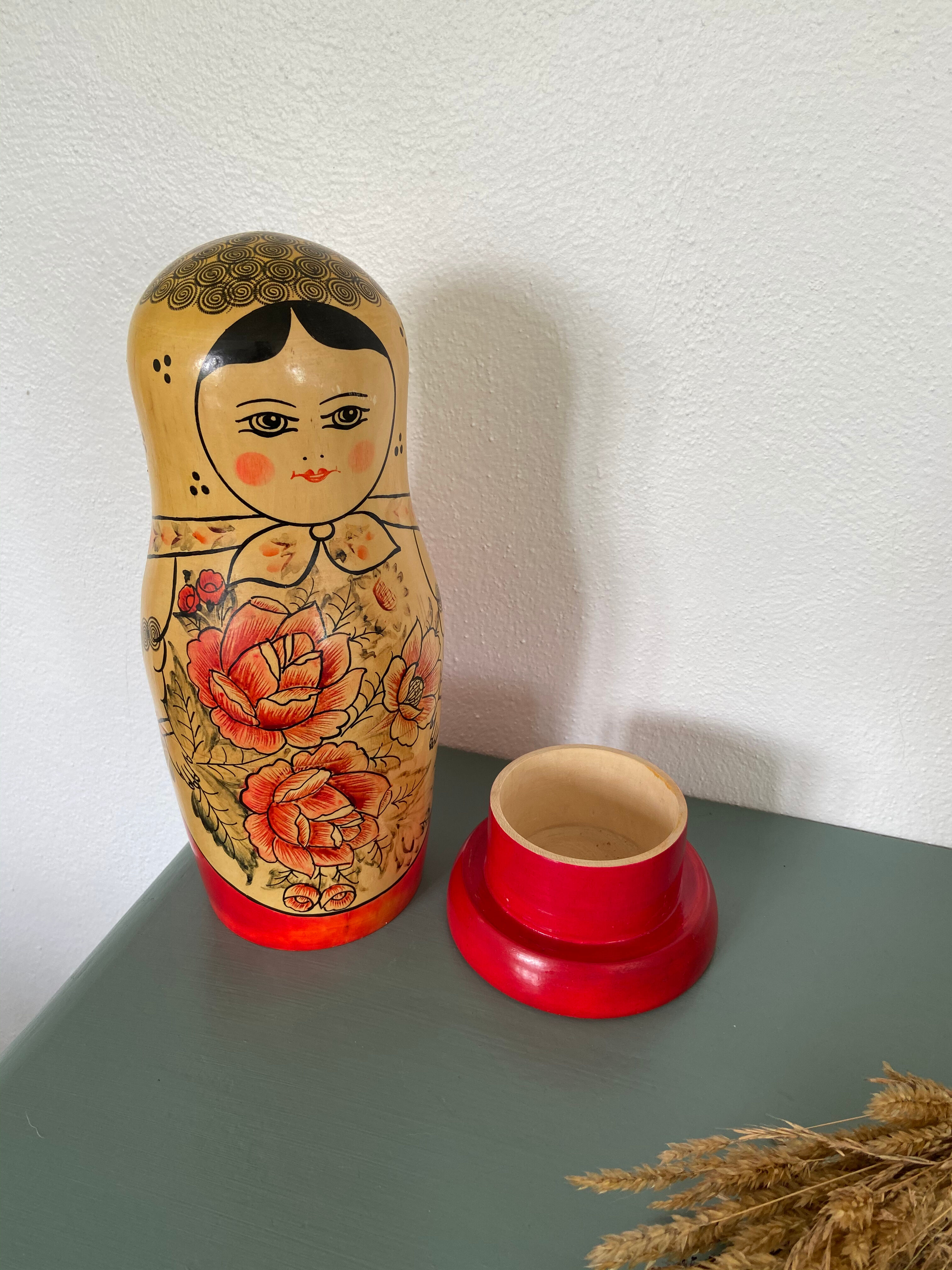 Russian Matriochka vintage doll stamped USSR