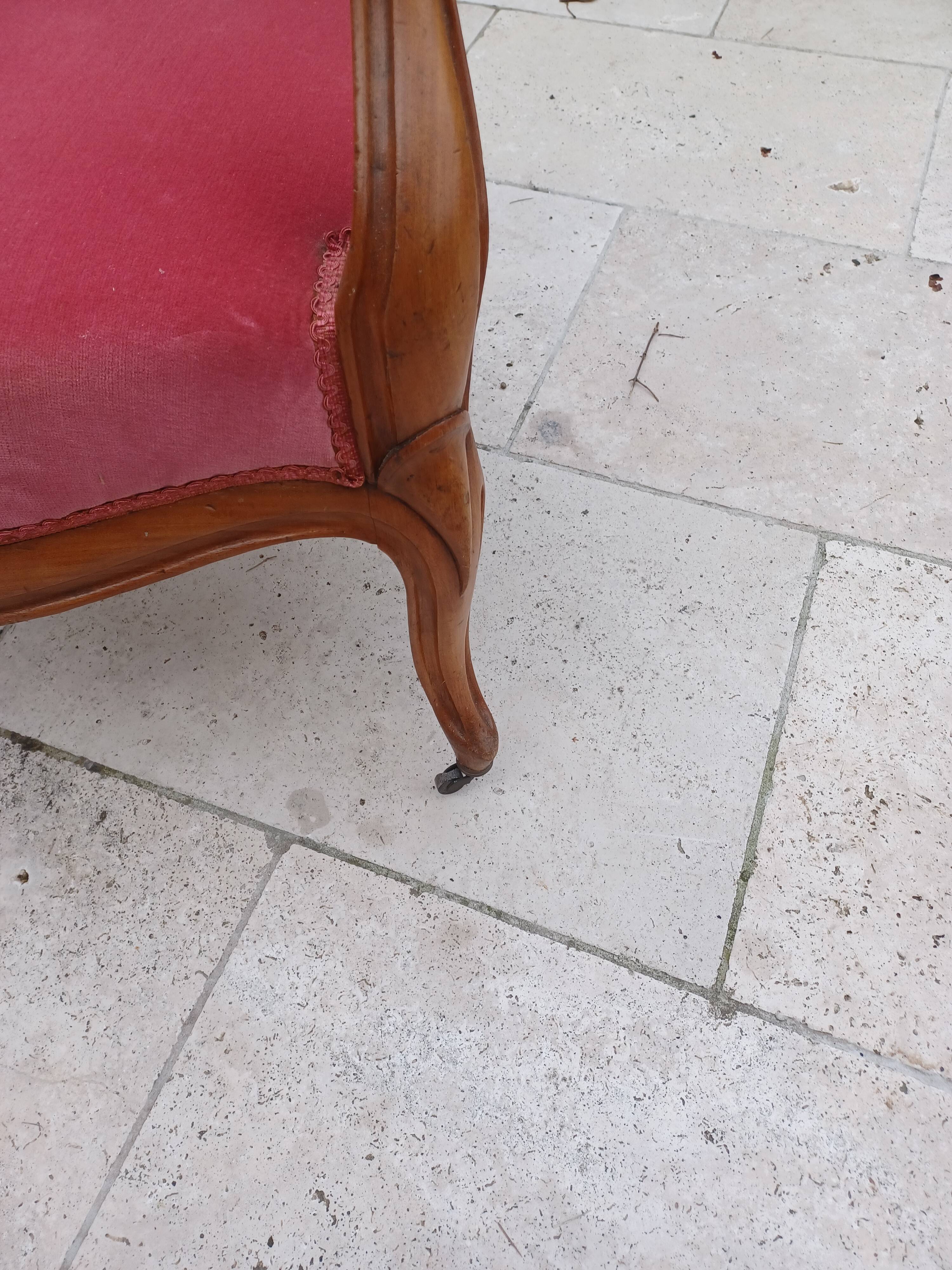 Armchair and chair Louis Philippe