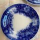 Set of 2 UetC dessert plates, Sarreguemines Jardinière model