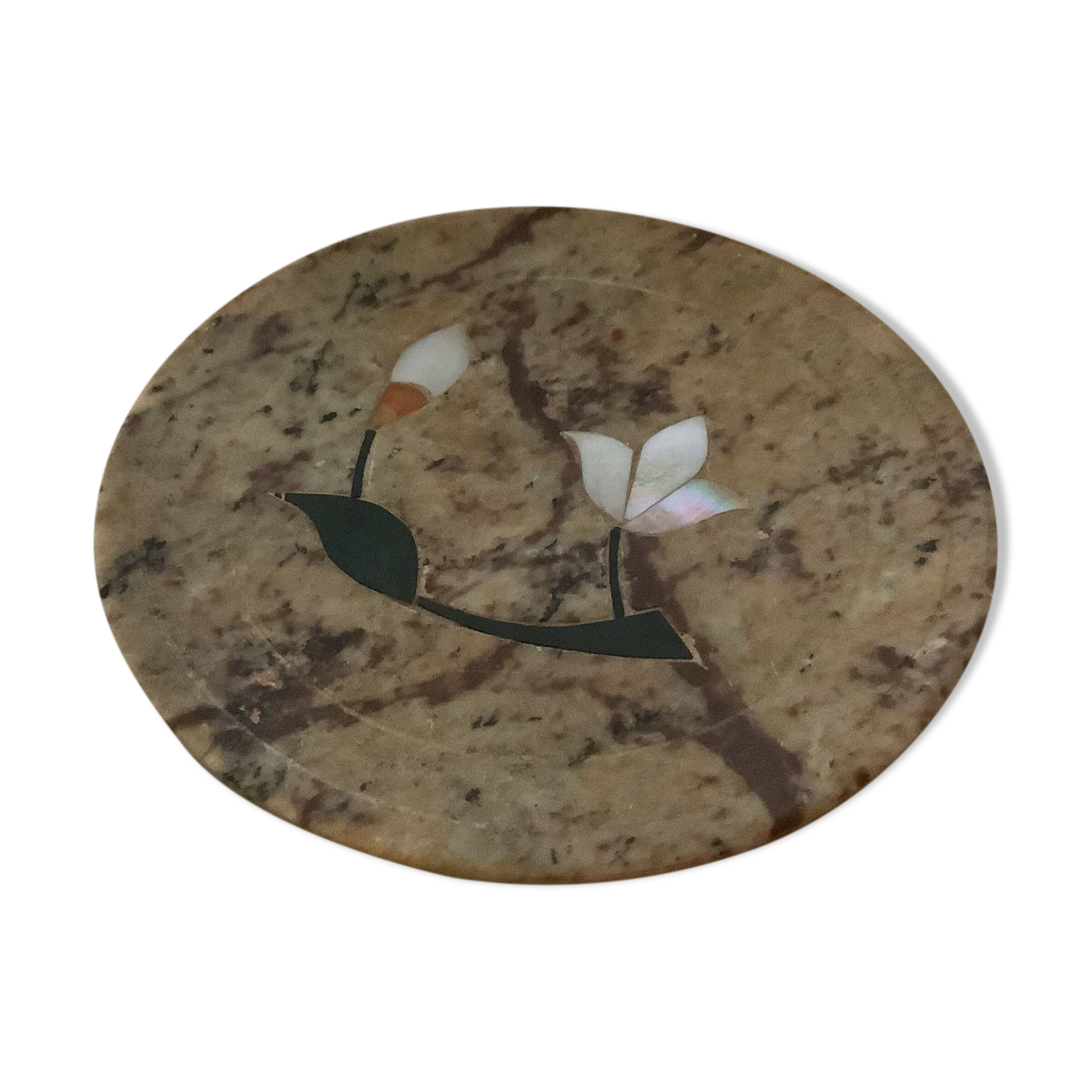 Empty stone and mother-of-pearl pocket tray B