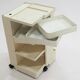 Space Age white Joe Colombo 'Boby' storage trolley, 1970s