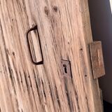 Old wooden barn gate