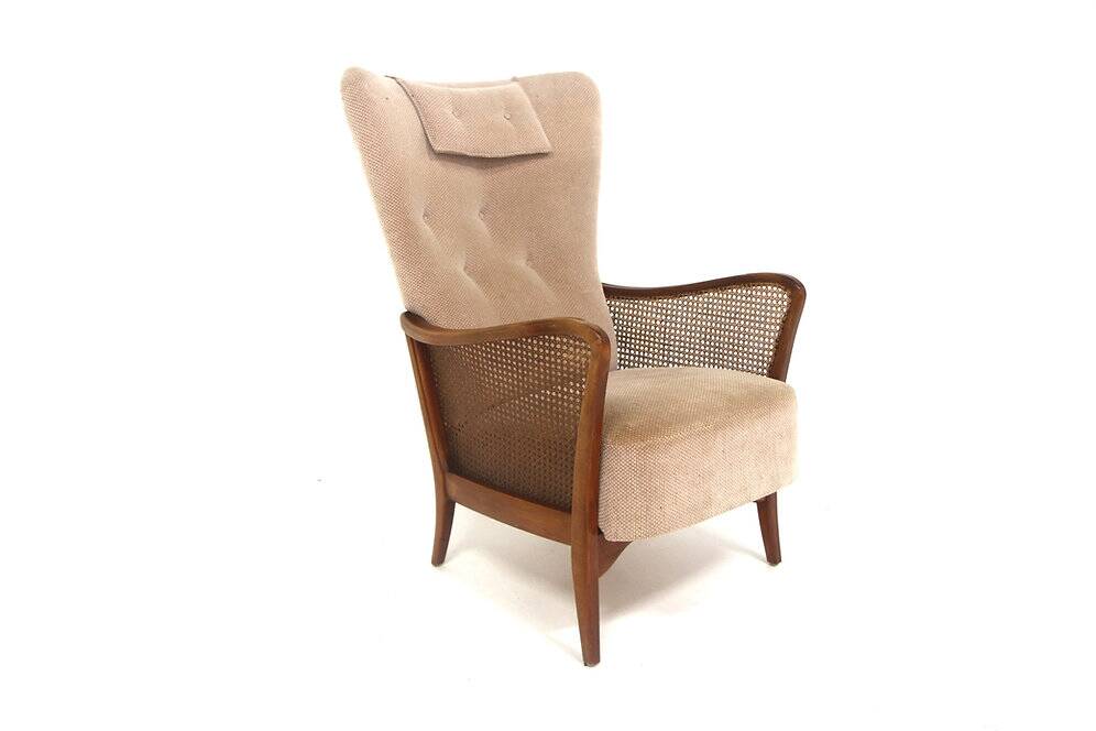 Scandinavian armchair in beech, Swedish Modern, Sweden, 1940