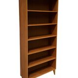 Vintage large teak bookcase Danish design 60s