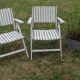 R. Gleizes table armchairs & vintage garden chair set
