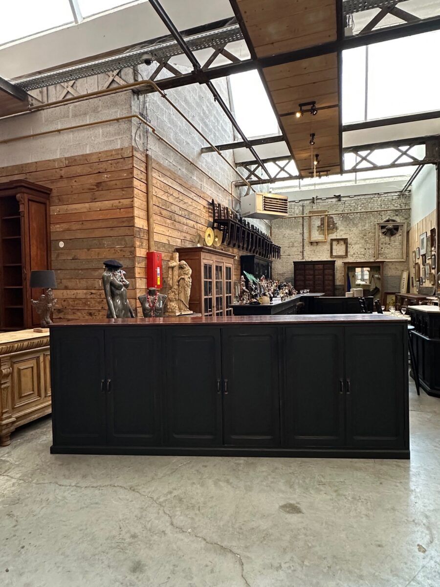 Large patinated workshop furniture