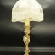 Large candlestick lamp in Rocaille / Rococo / Louis XV style from the 19th century - bronze