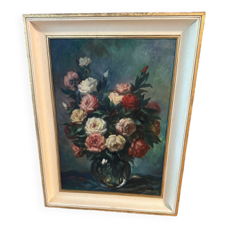 Peinture les roses de G Geraldy