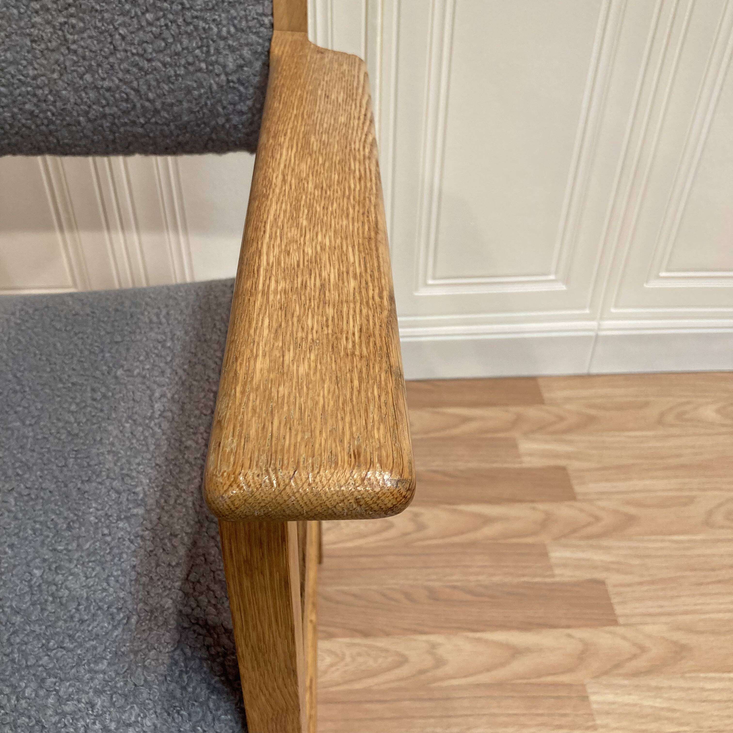 Scandinavian design armchair stamped "hans wegner" 1960.