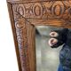Vintage wooden wall mirror