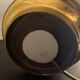 Hot water bottle lamp, 3 lights in bronze Lucien Gau, XXth