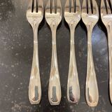 Set of 11 silver-plated cake/oyster forks Guildart 1960 vintage