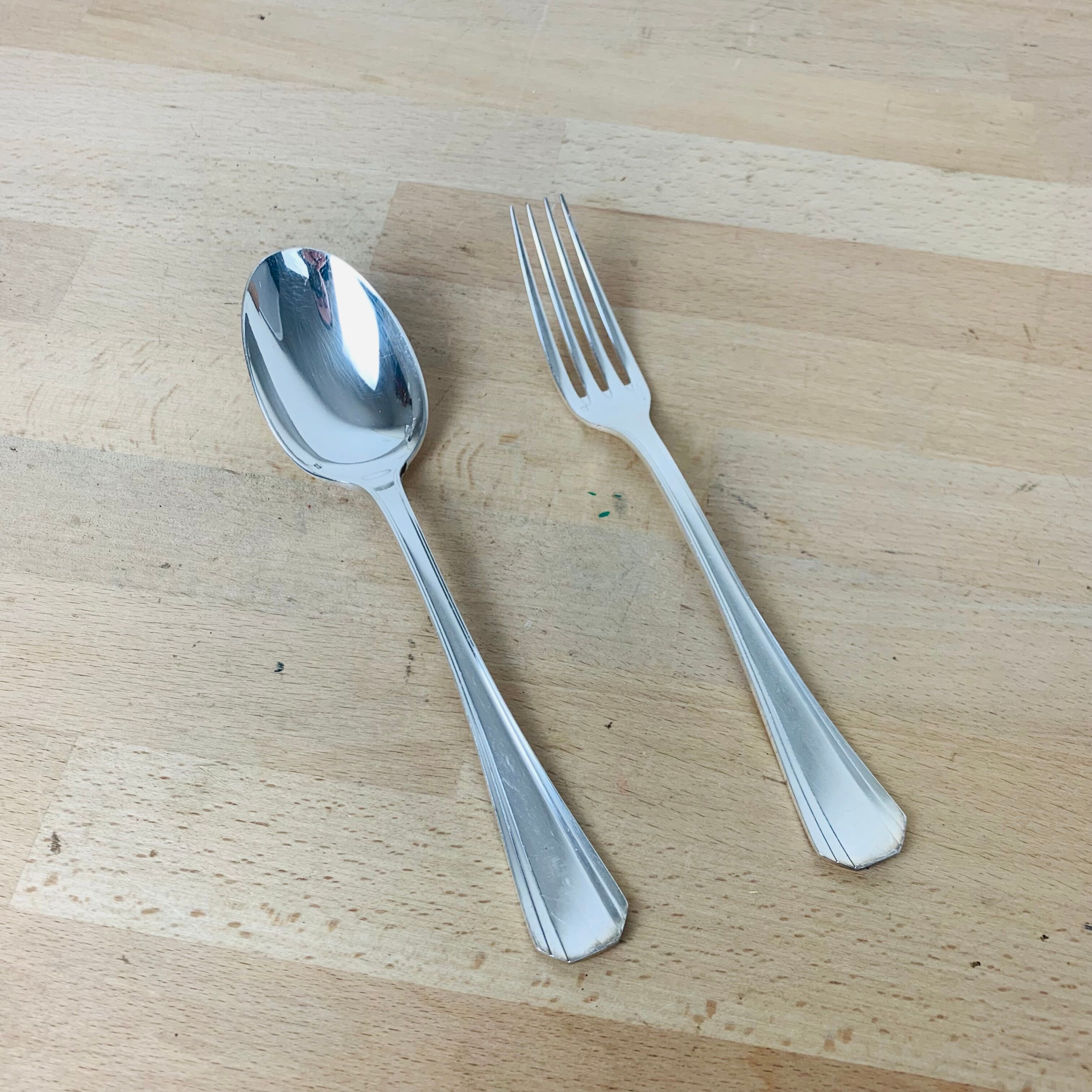 Housewife Christofle Boreal silver metal 22 pieces forks spoons