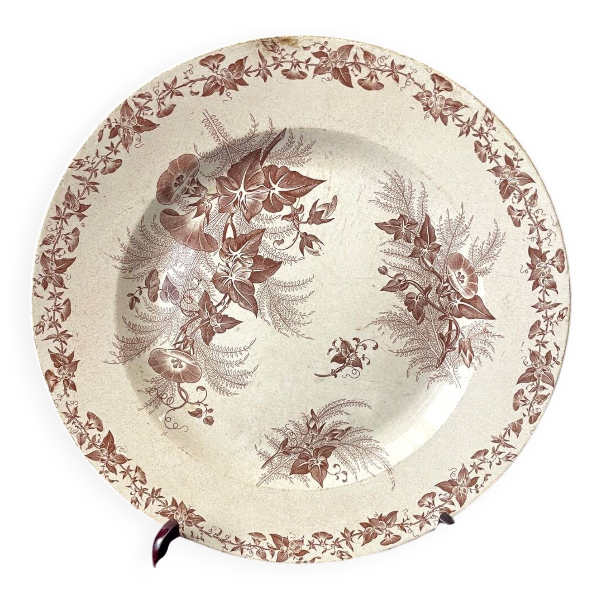 Presentation plate liseron pexonne model grandmother's dishes