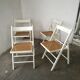 Set of 4 folding chairs, can.