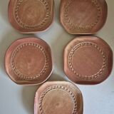 Set of Vallauris dessert plates
