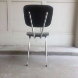 Chaise skaï noir vintage
