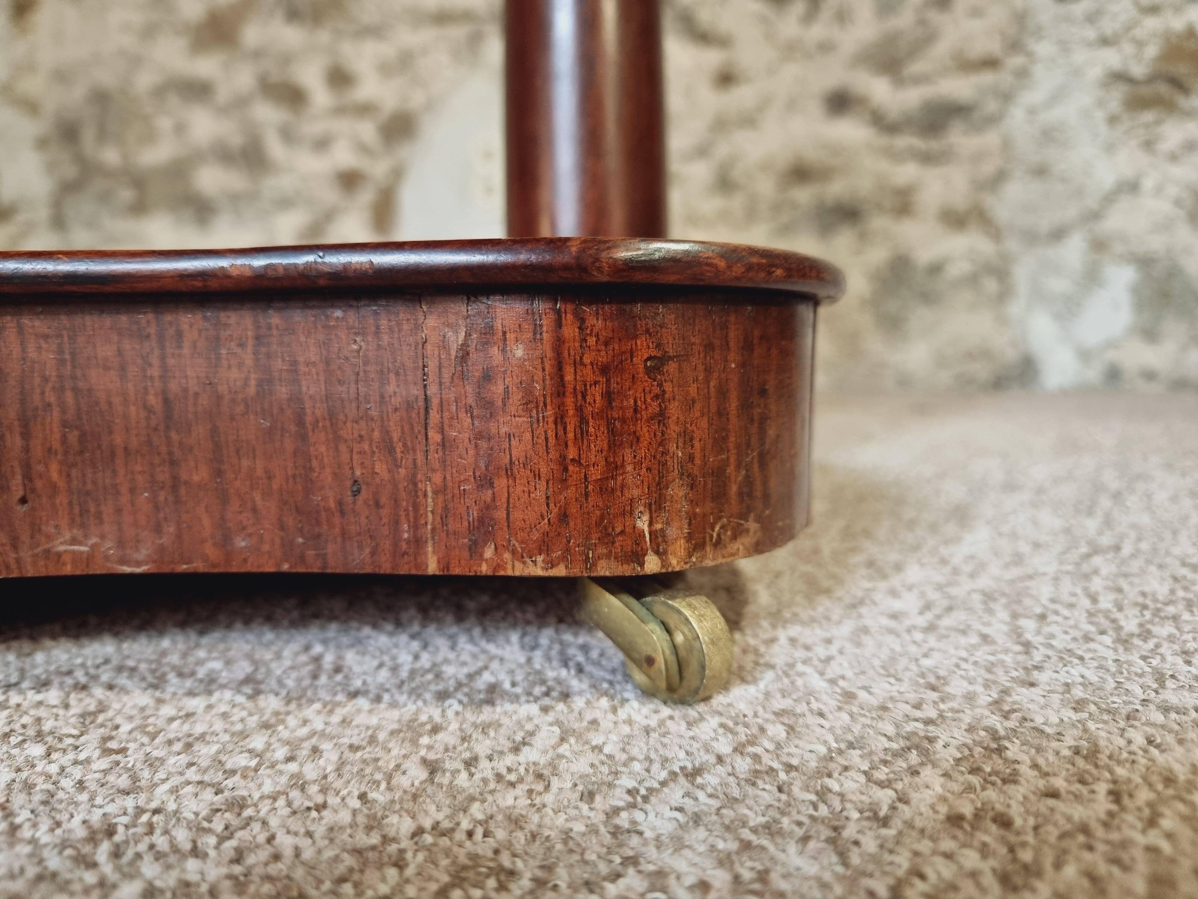 Empire style wooden rolling trolley – France, 1930s