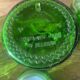 Set of 5 vintage green glass jars Made in Belgium