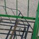 Antique metal bed, vintage