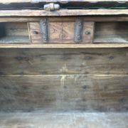 Imposing Indian Chest in Exotic Wood and Wrought Iron