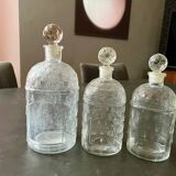 Lot of 3 old Guerlain perfume bottles with bees