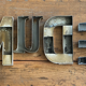 Nude sign letters