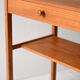 Scandinavian Vintage Teak Nightstand with Shelf