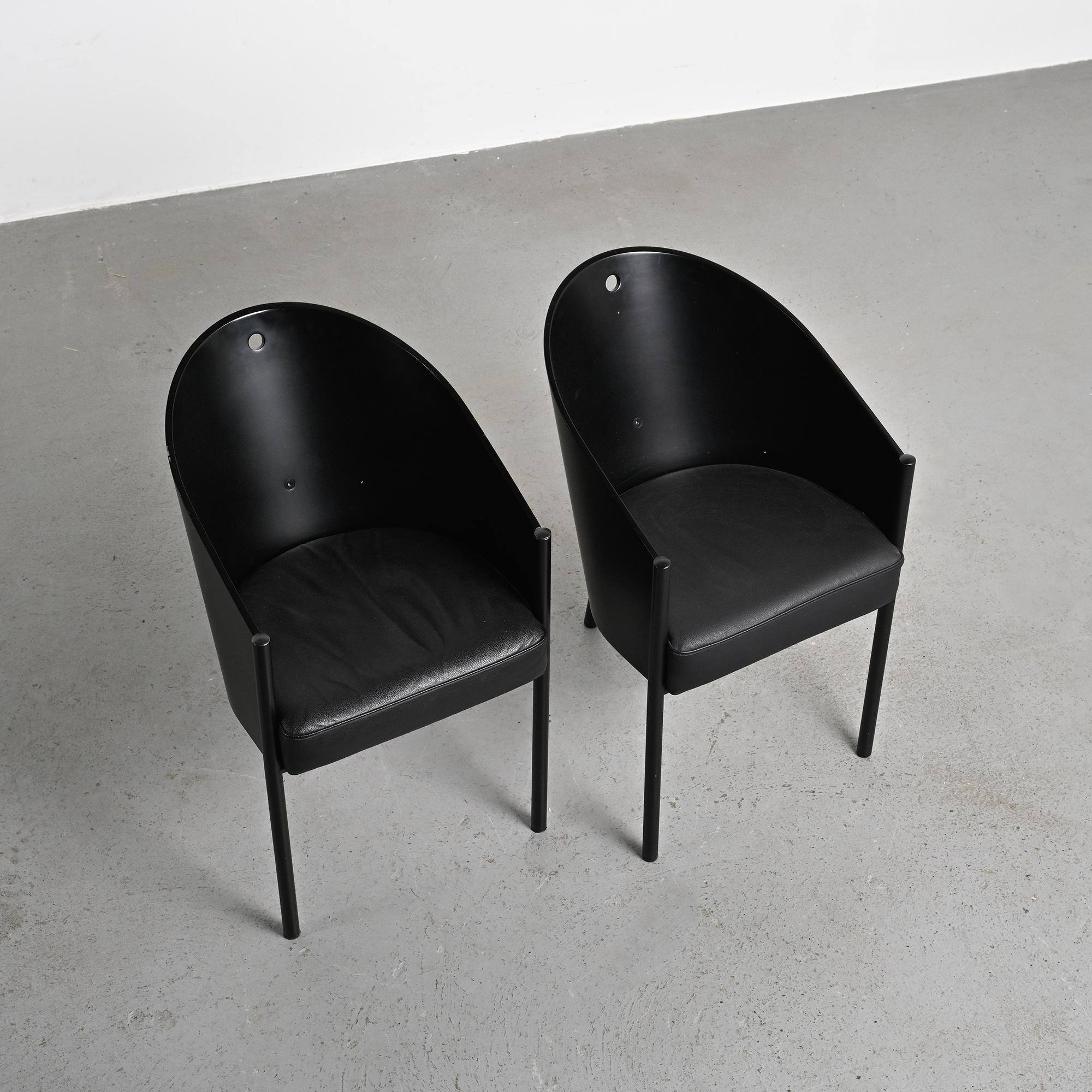 Pair of Costes armchairs by Philippe Starck, circa 1984.