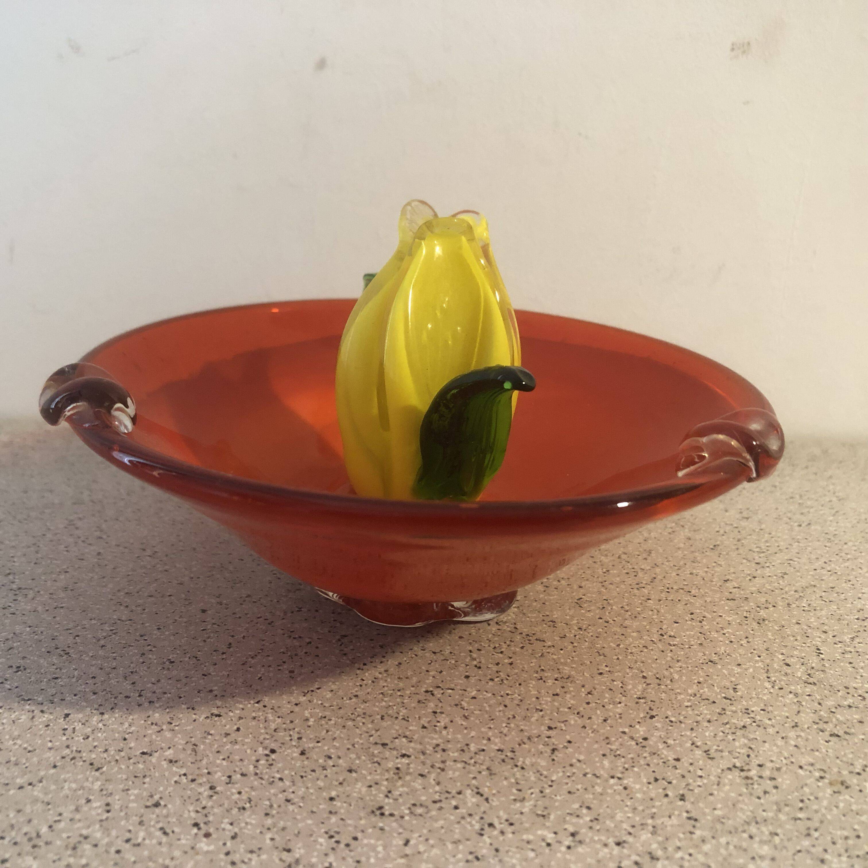 Blown glass ashtray
