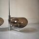 suspension in chrome and smoked glass from Sciolari, italy 1970