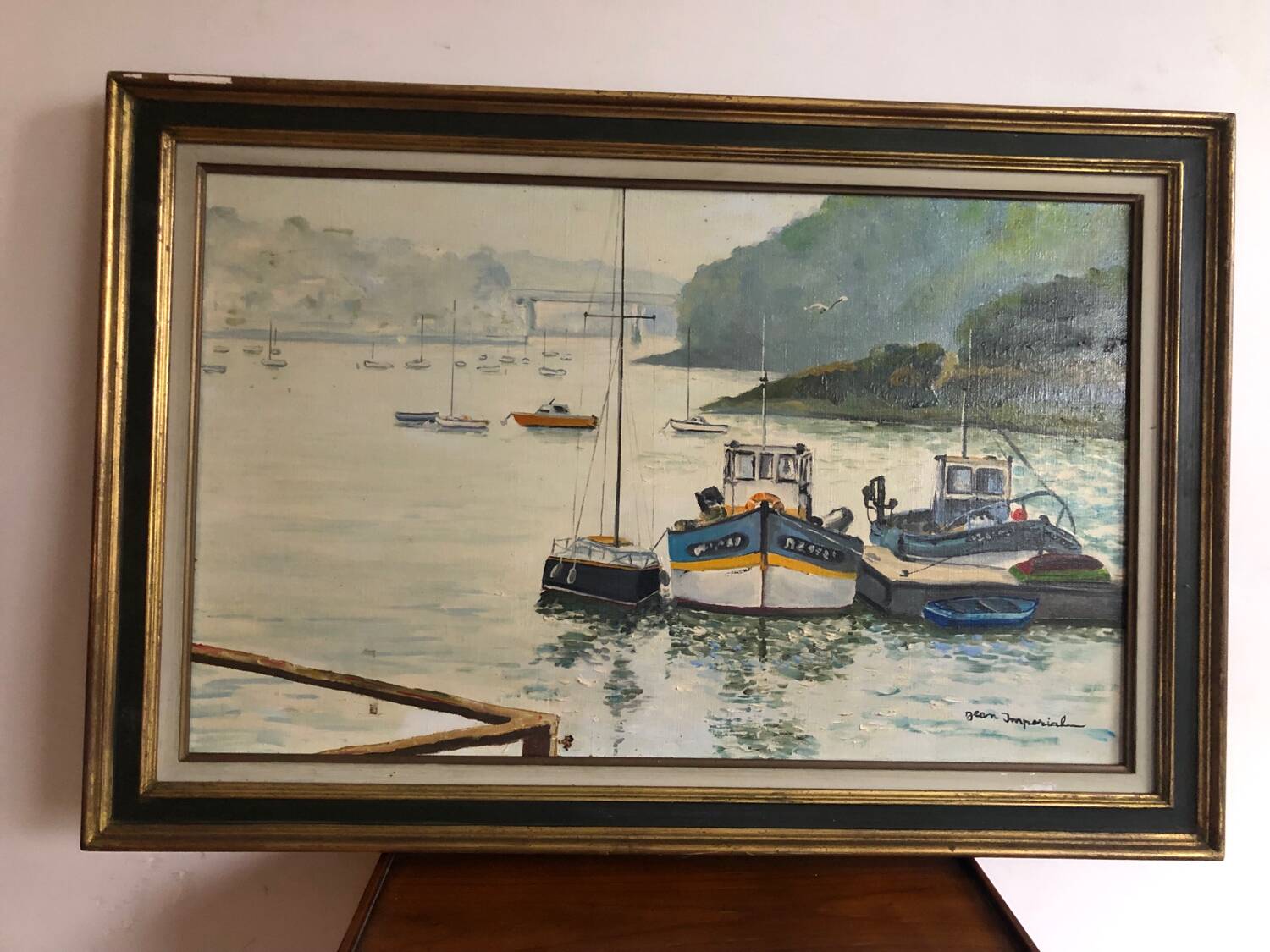 Marine painting oil on canvas