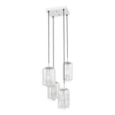 Superb cascading chandelier design in Murano glass by Kalmar, Austria, 1970s.