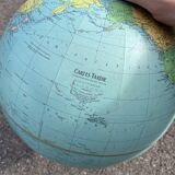 Vintage globe Taride tripod world map
