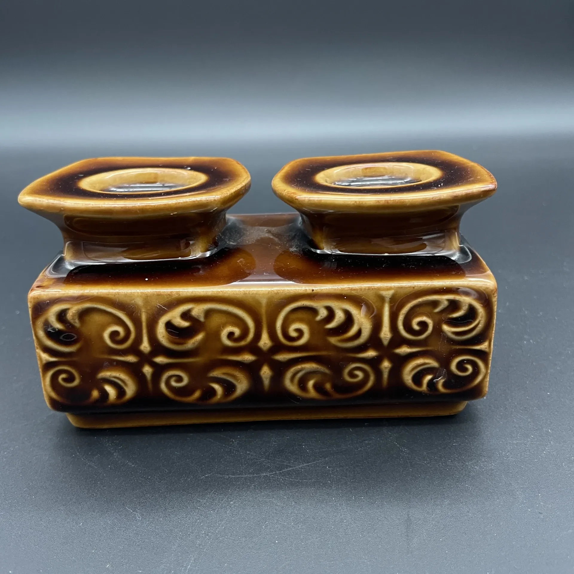 Double ceramic candlestick Ditmar Urbach – Czechoslovakia – Style A
